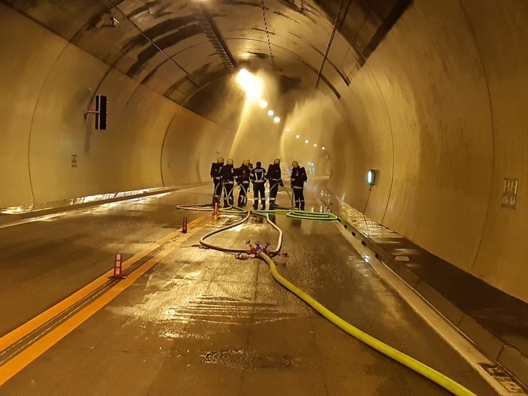 Übung Brand Tunnel in Windischgarsten – Lainbergtunnel 13. November 2021