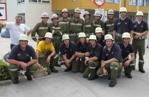 Gemeinsames Training für den Bewerb in Kärnten