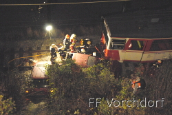 Großübung in Vorchdorf, Bezirk Gmunden, 05 11 2011