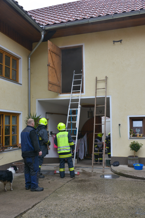 Brand einer Hackschnitzelanlage in Micheldorf, 16 April 2014