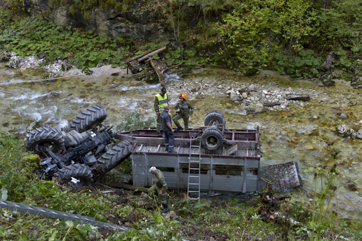 Traktorbergung in Bodinggraben am 27. September 2014