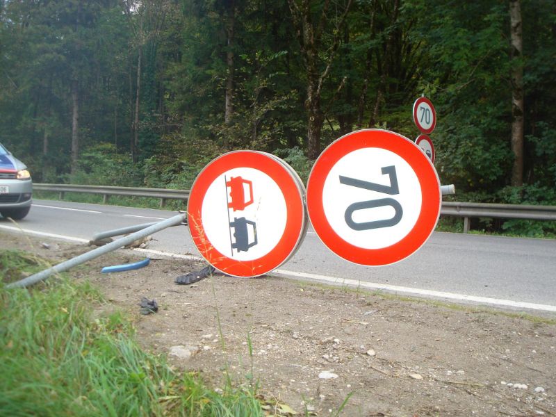 Verkehrsunfall am 23.09.2014 auf der B138, Micheldorf
