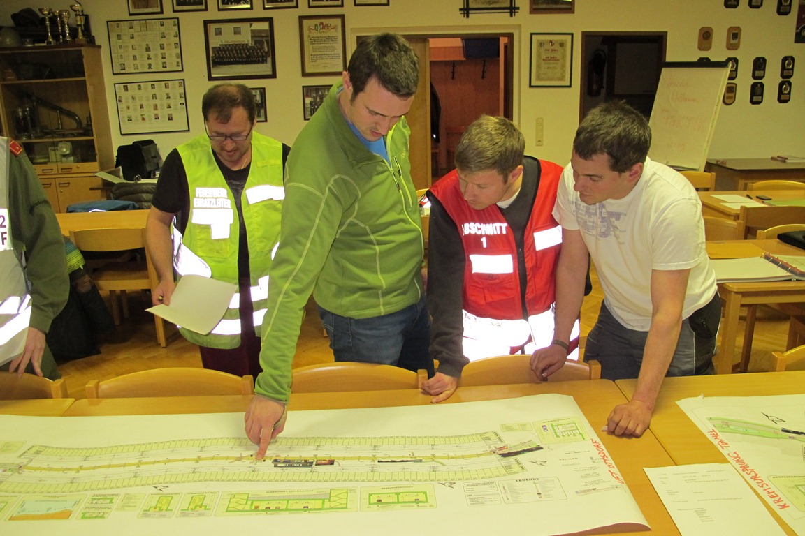 Planspiel Brand im Autobahntunnel, 09.01.2015