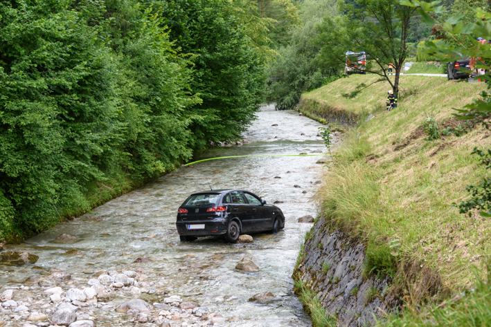 Fahrzeugbergung in der Ramsau, 18. Juni 2018