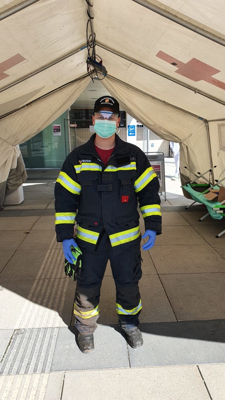 Assistenzeinsatz im Klinikum Kirchdorf, 1. April 2020 im Auftrag der Behörde
