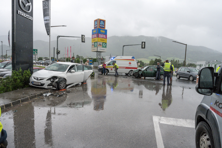 Verkehrsunfall Wagnerkreuzung B138, 15. Juni 2020