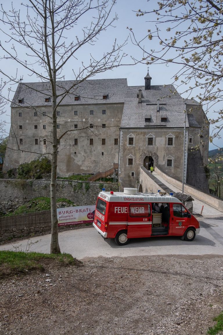 Brandmeldealarm Burg Altpernstein, 06. Mai 2021