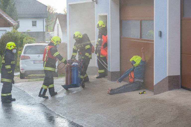 Übung „Brand landwirtschaftliches Objekt“, 07. Mai 2021