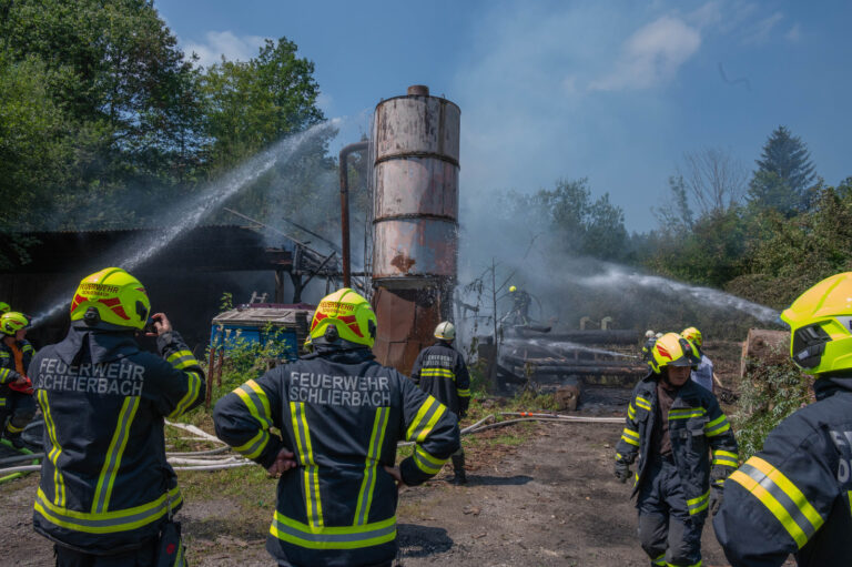 Brand in Oberschlierbach, 22. Juli 2022