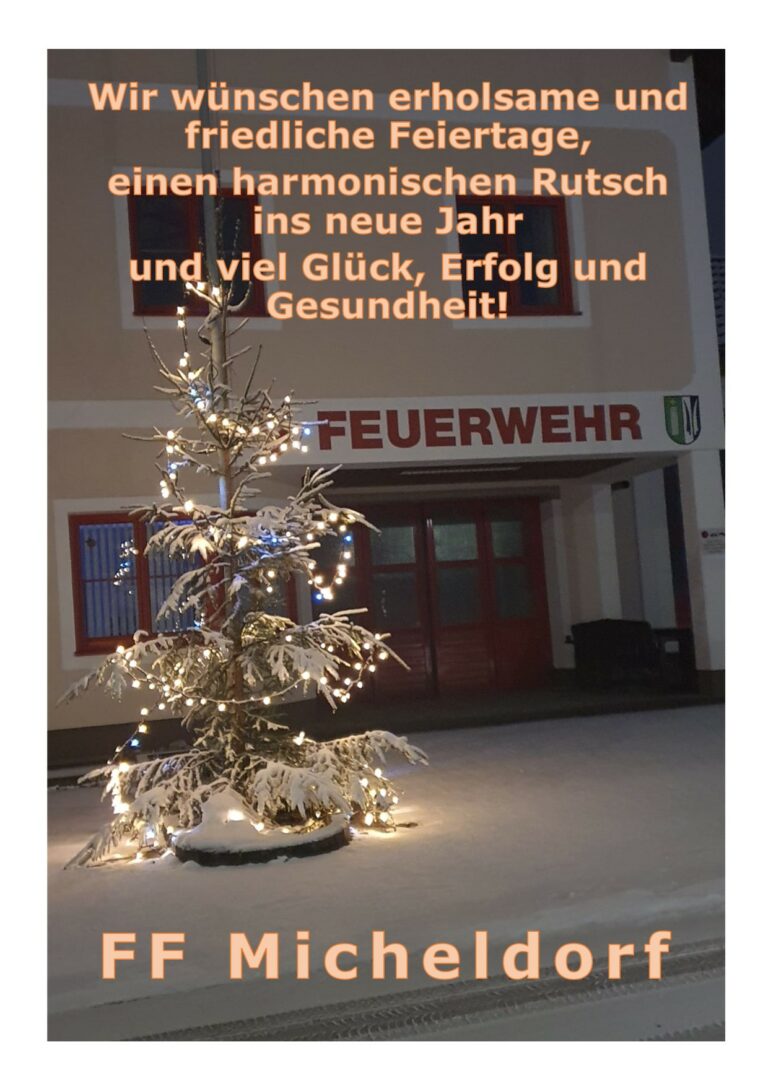 Weihnachtsgrüße der FF Micheldorf!