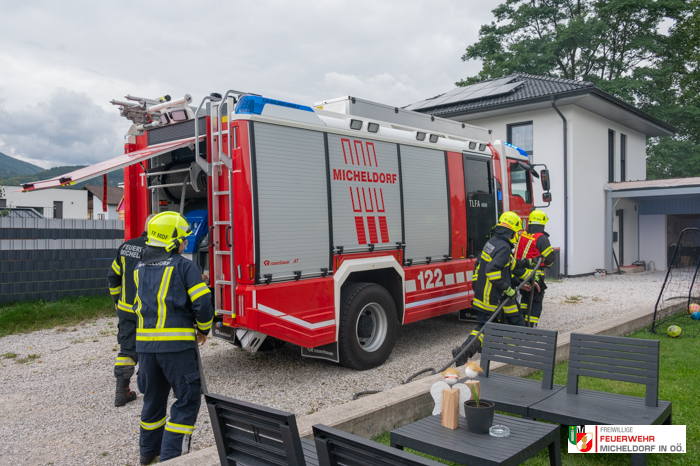 Brand einer Gartenhütte, 18. Sept 2023