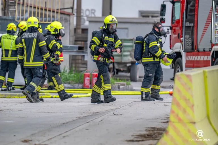 Brand Industrie in Kirchdorf am 16. April 2026
